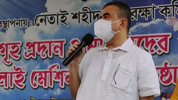 শিবসেনার পতাকা উড়ছে শুভেন্দুর সভাস্থলে