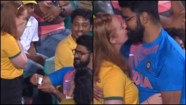 গ্যালারিতে অস্ট্রেলিয়ান বান্ধবীকে প্রেম নিবেদন ভারতীয় ক্রিকেট ফ্যানের, ভাইরাল রোম্যান্টিক মুহূর্ত গ্যালারিতে অস্ট্রেলিয়ান বান্ধবীকে প্রেম নিবেদন ভারতীয় ক্রিকেট ফ্যানের, ভাইরাল রোম্যান্টিক মুহূর্ত