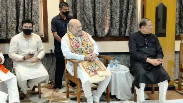 অমিত শাহের সফরে শুভেন্দুকে নিয়ে আলোচনা