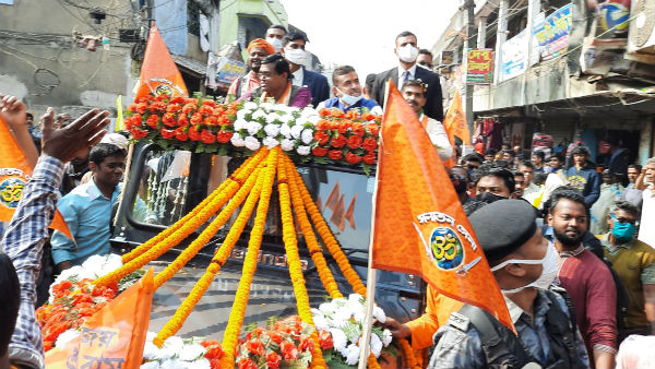 শুভেন্দুর অনুগামীদের মিছিলে হামলা