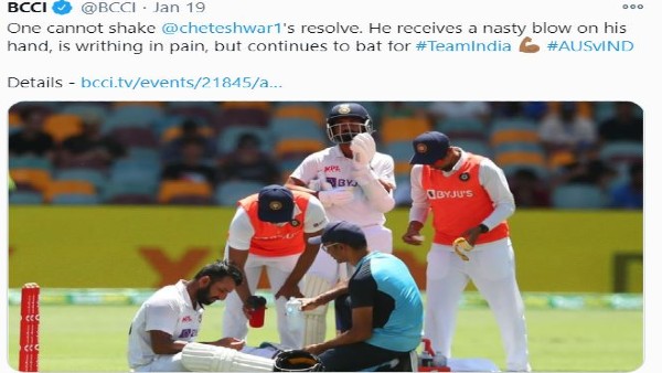 বলের আঘাতে শরীর জুড়ে কালশিটে, মেয়ের আদরে কষ্ট ভুলবেন পূজারা বলের আঘাতে শরীর জুড়ে কালশিটে, মেয়ের আদরে কষ্ট ভুলবেন পূজারা