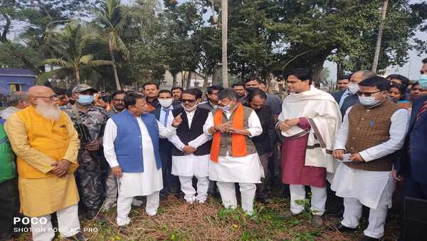 অমিত শাহের সভার মাঠ পরিদর্শনে মুকুল রায়