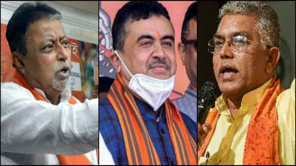 বিজেপিতে দিলীপ ঘোষ বনাম মুকুল রায় বনাম শুভেন্দু অধিকারী