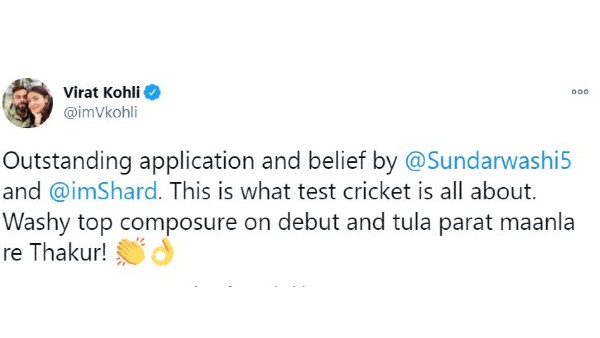 শার্দুলকে নিয়ে বিরাটের এই টুইটের অর্থ কী