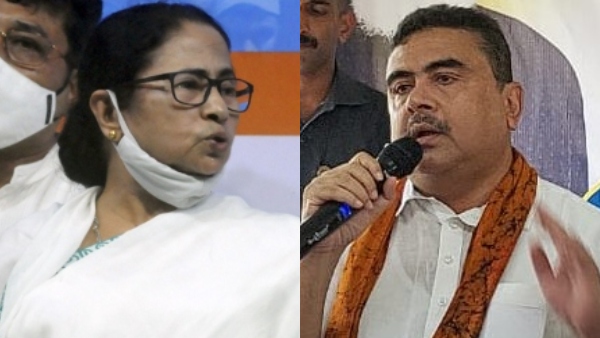 মমতাকে শুভেন্দুর ‘প্রণাম’-এর পাল্টা দিতে ‘ছবি’ খুঁজছে বিজেপি, বুমেরাংয়ের আশঙ্কা পঞ্চায়েতে মমতাকে শুভেন্দুর ‘প্রণাম’-এর পাল্টা দিতে ‘ছবি’ খুঁজছে বিজেপি, বুমেরাংয়ের আশঙ্কা পঞ্চায়েতে