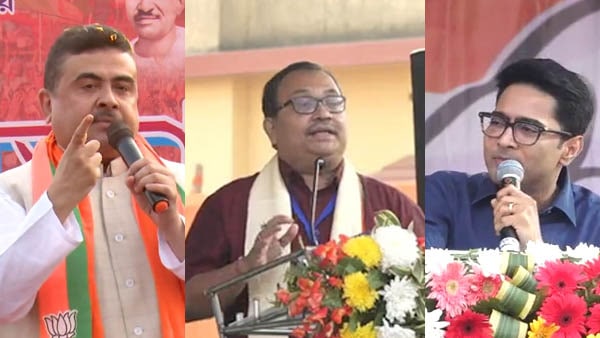 হঠাৎ শুভেন্দুর গলা শোনা গেল অভিষেকের মঞ্চে! হঠাৎ শুভেন্দুর গলা শোনা গেল অভিষেকের মঞ্চে!