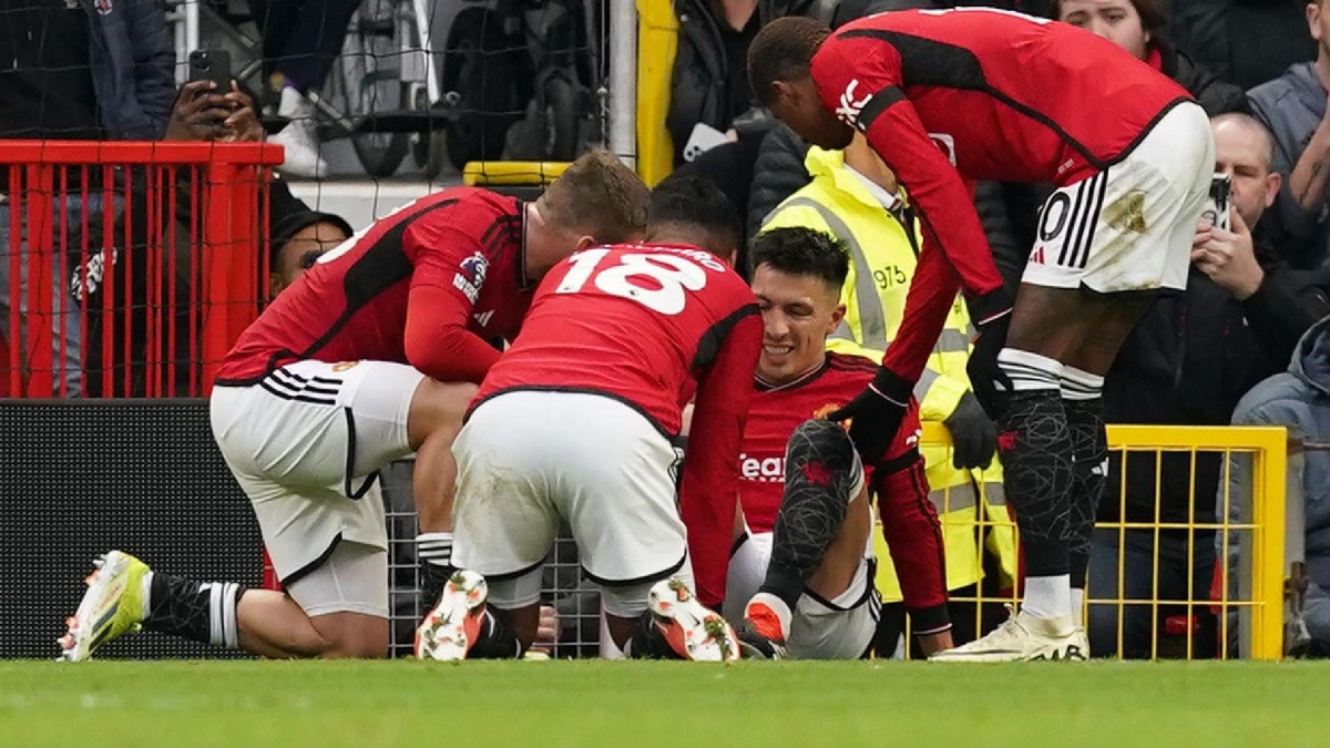 Lisandro Martinez suffered ligament damage in his right knee during Manchester Uniteds win over West Ham