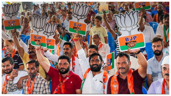 হরিয়ানায় সংখ্যাগরিষ্ঠ আসন পেরিয়ে গেল বিজেপি