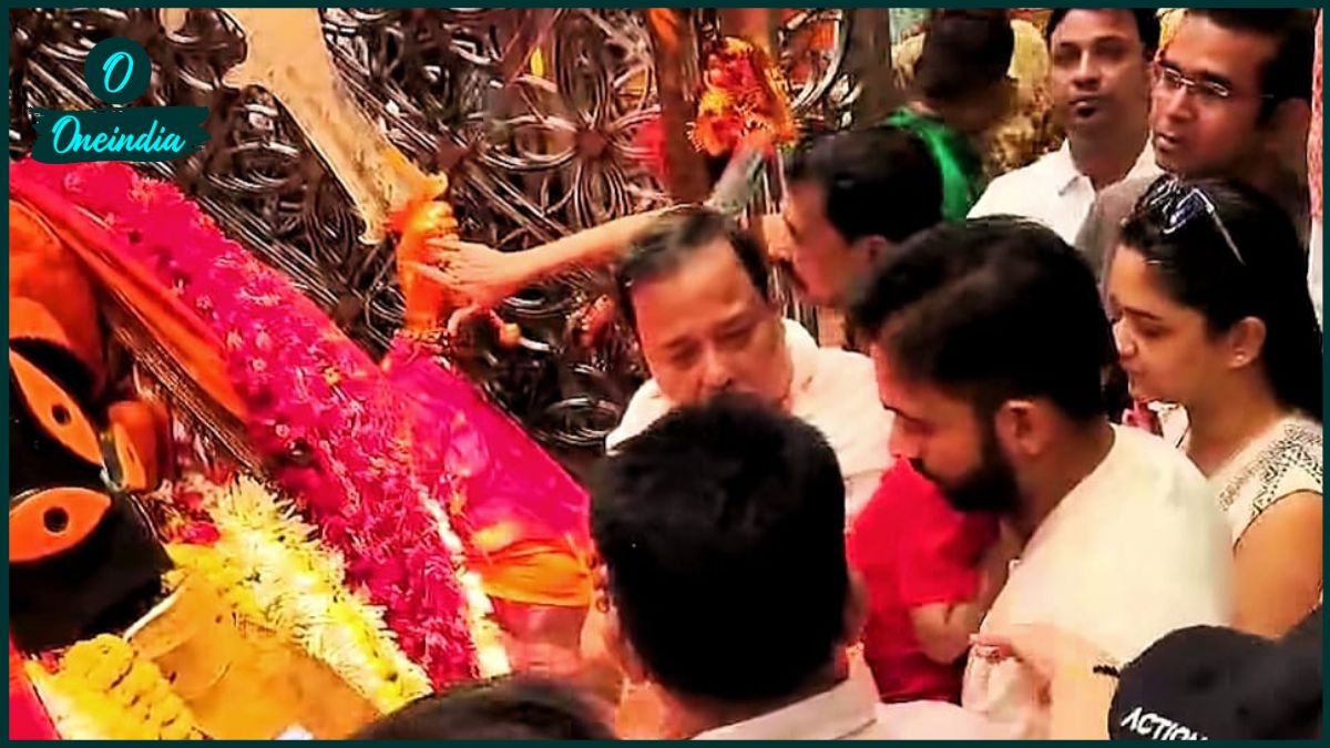 কালীঘাটে পুজো কেকেআর অধিনায়কের