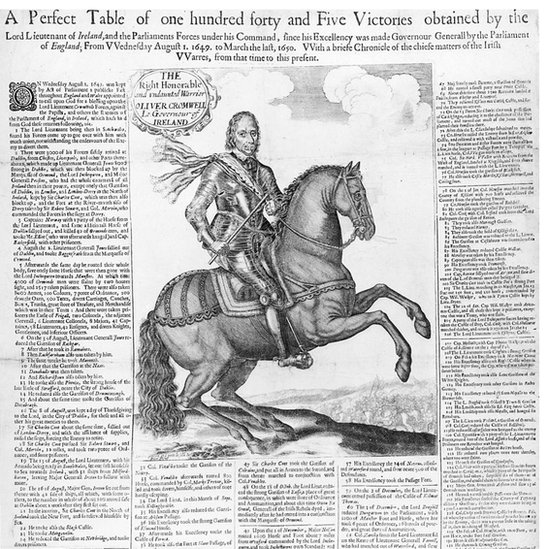 ব্রিটেনের প্রজাতান্ত্রিক শাসনামলে প্রকাশনা শিল্পের প্রসার ঘটে। সেই সময়কার একটি সংবাদপত্র।